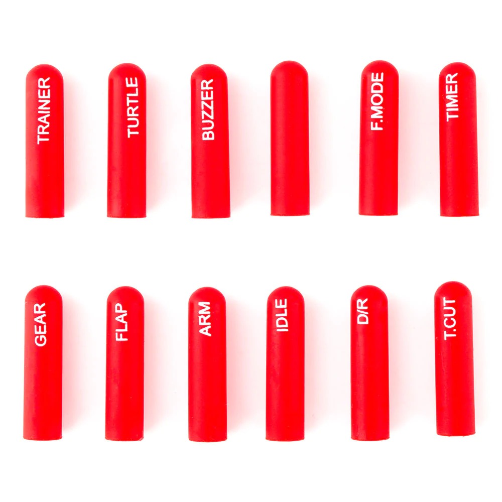 RadioMaster Labeled Switch Cover Set Long (5 Colours), product image from Kiwiquads