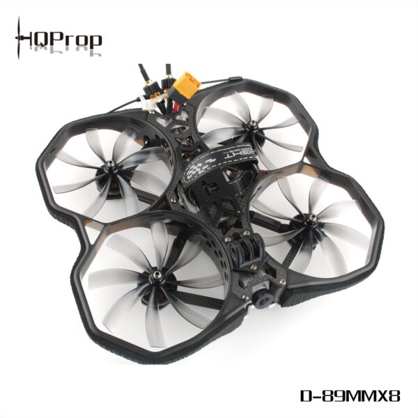 HQProp Duct-89MMX8 Propeller for CineWhoop (Set of 4 - Grey) - Image 2