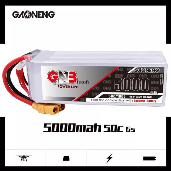 GNB Battery 22.2V 50C 5000mAh 6S
