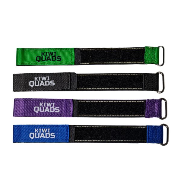 KiwiQuads Battery Strap 250mm x 20mm (4 Colours)