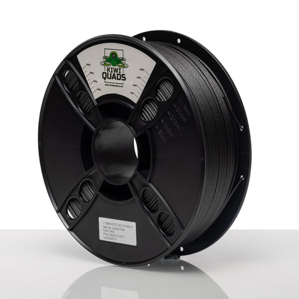 KiwiQuads Carbon Fibre PETG CF Filament 1kg - Carbon Fibre