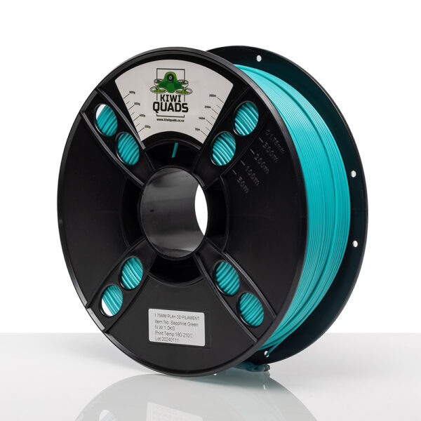 KiwiQuads PLA+ Filament 1kg - Sapphire Green