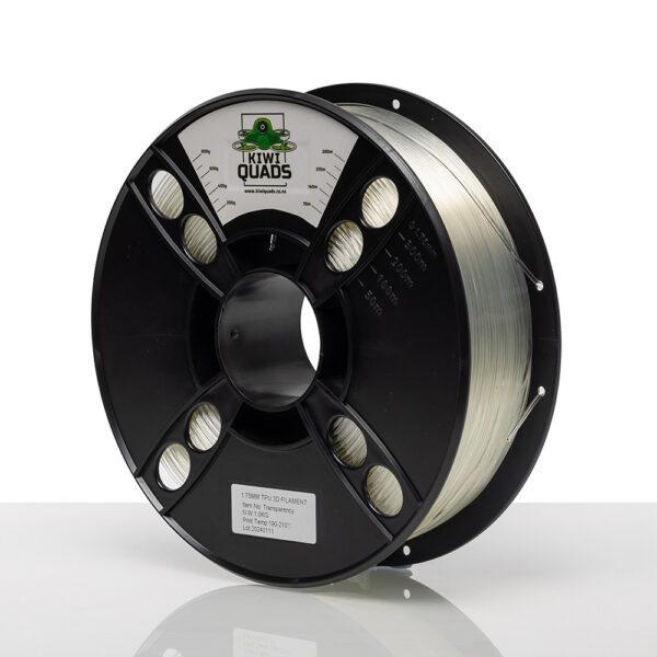 KiwiQuads TPU Filament 1kg – Transparent