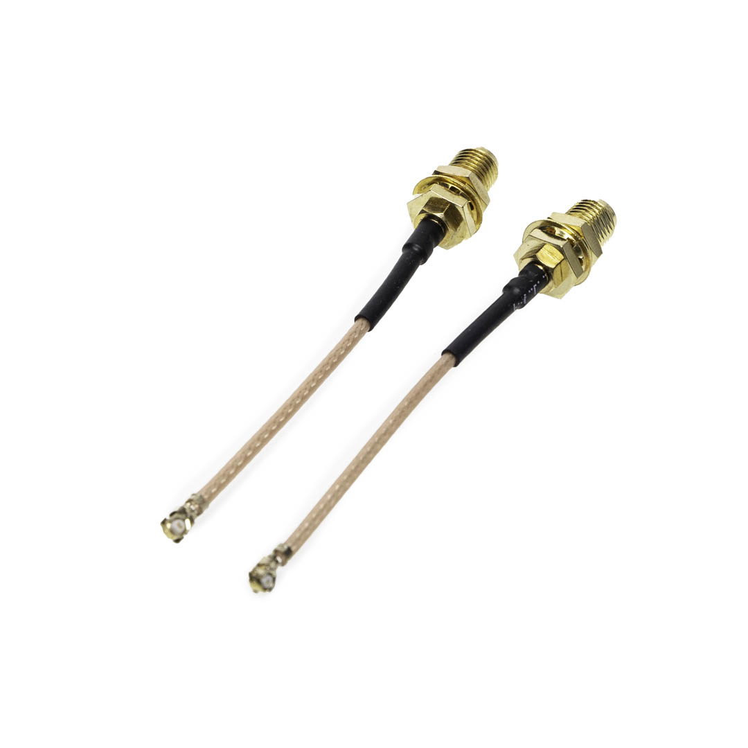 RP-SMA Female to UFL Antenna Pigtail 2-Pack (60mm/120mm), product image from Kiwiquads