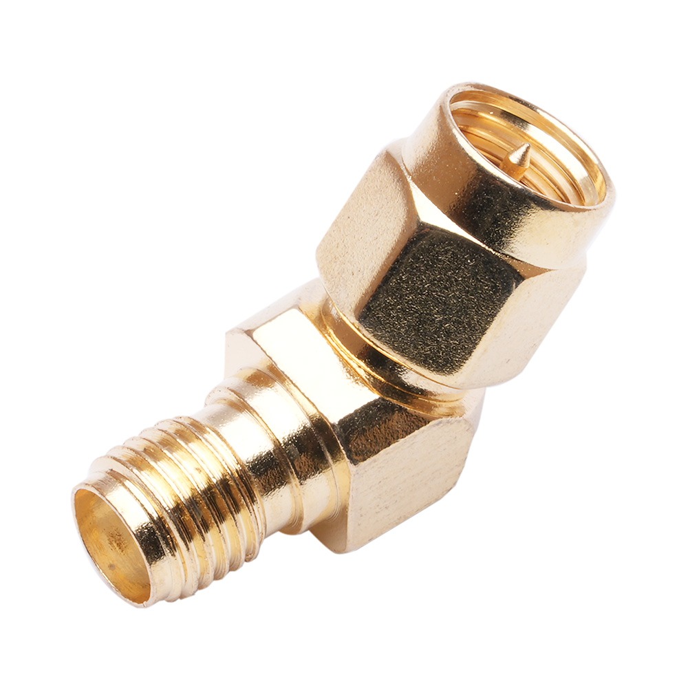 SMA Male to SMA Female 45/135 Degree Adaptor for Goggles, product image from Kiwiquads