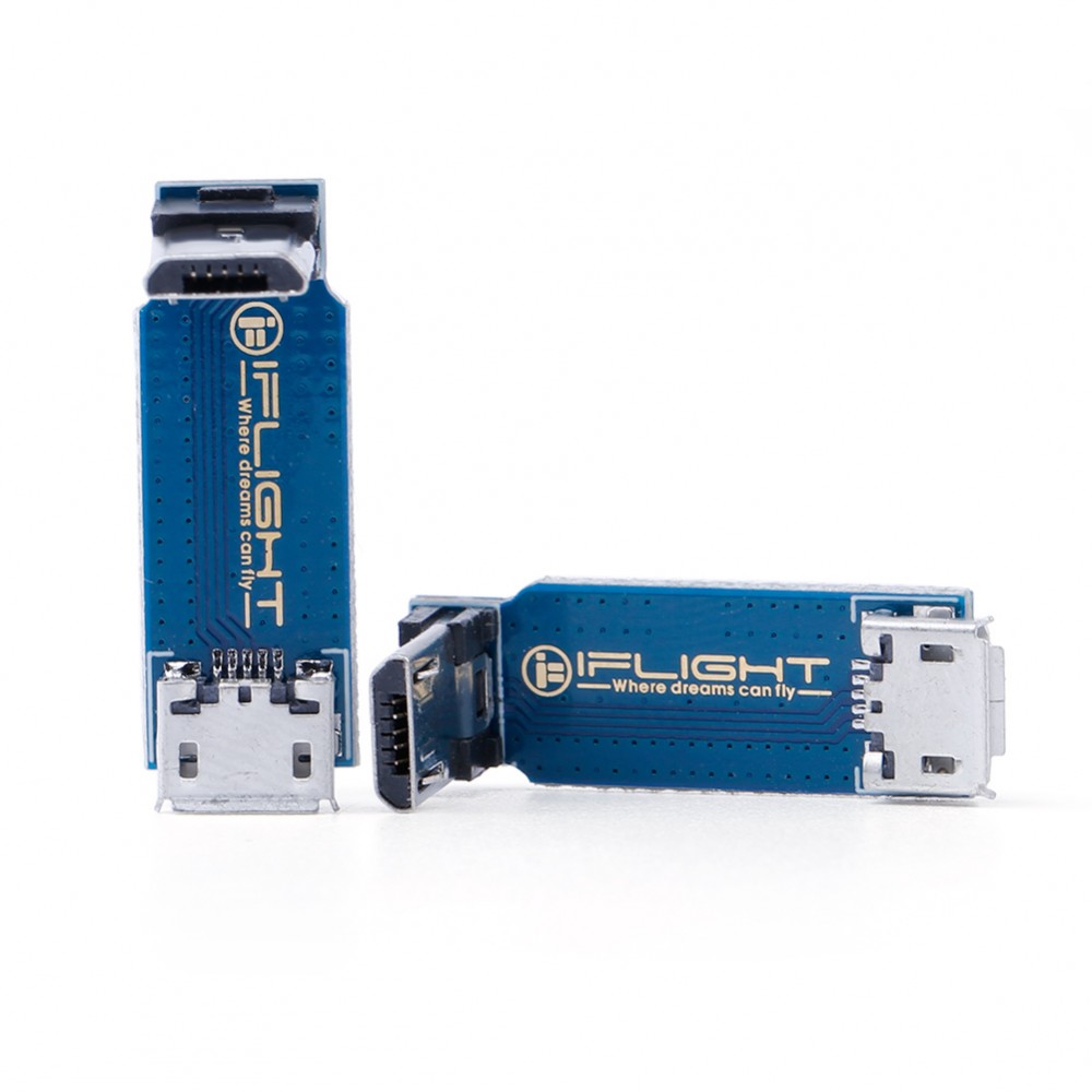 iFlight L-Type Adapter Plate Micro USB Male to Female, product image from Kiwiquads