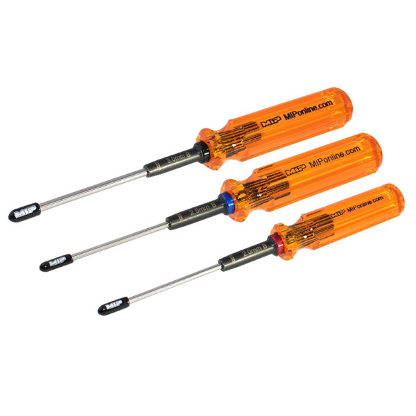 MIP Hex Driver Ball Wrench 3x Set Gen 2 (2.0mm, 2.5mm, 3.0mm)
