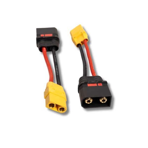 QS8 male to XT90 female Charging Cable 12AWG 8CM - Image 2