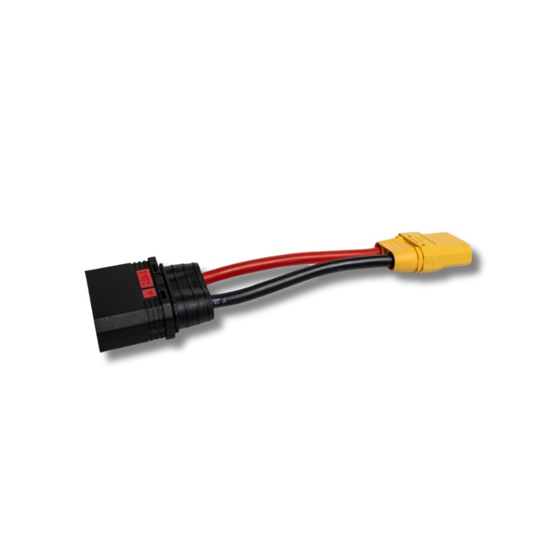 QS8 male to XT90 female Charging Cable 12AWG 8CM, product image from Kiwiquads