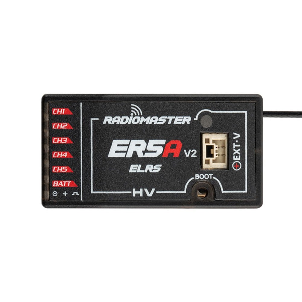 RadioMaster ER5A V2 2.4GHz 5Ch ELRS PWM Receiver, product image from Kiwiquads