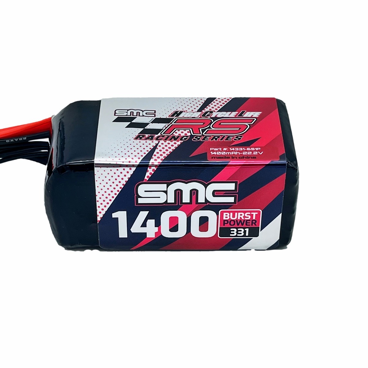 SMC Battery 22.2V 1400mAh 6S HCL-RS FPV Racing Pack, product image from Kiwiquads