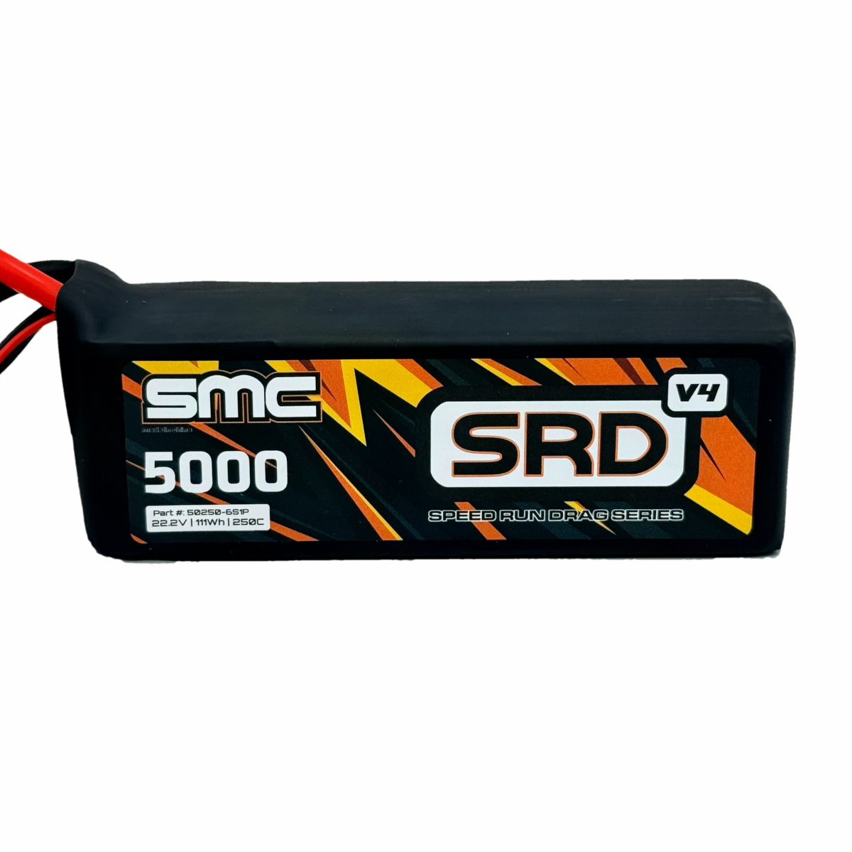 SMC Battery 22.2V 5000mAh 250C 6S SRD-V4 Speedrun Pack, product image from Kiwiquads
