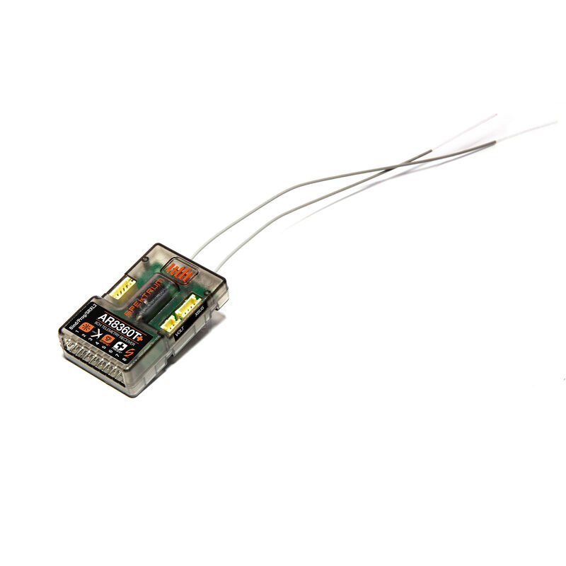 Spektrum AR8360T+ 8 Channel AS3X+ & SAFE Telemetry Receiver, product image from Kiwiquads