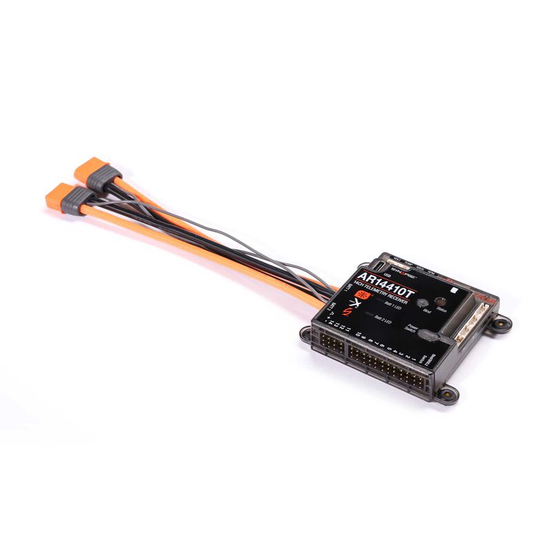Spektrum AR14410T 14 Channel PowerSafe Telemetry Receiver, product image from Kiwiquads
