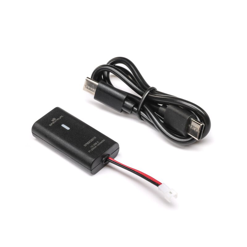 Spektrum 1S PH1.25 2-pin USB-C 500mAh Charger, product image from Kiwiquads