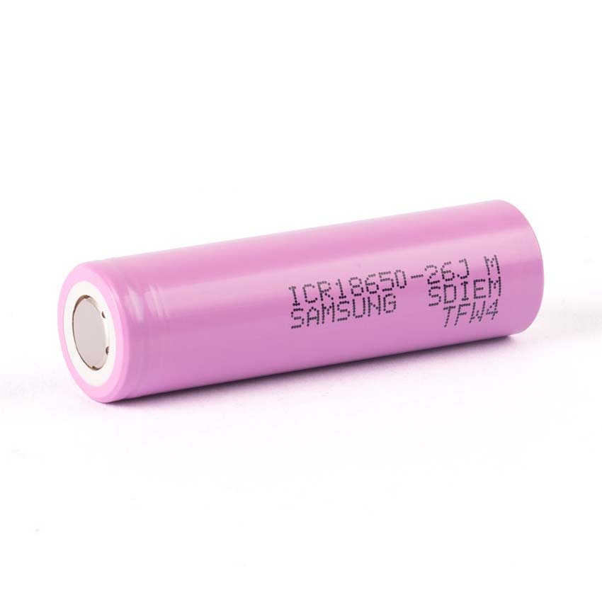 Samsung 26J 18650 2600mAh 5.2A Battery, product image from Kiwiquads