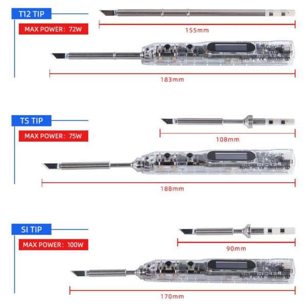 Sequre T12 Soldering Iron Tips (8 Types) - Image 10