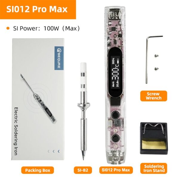 Sequre SI012 Pro Max Portable OLED Soldering Iron (4 Options) - Image 2