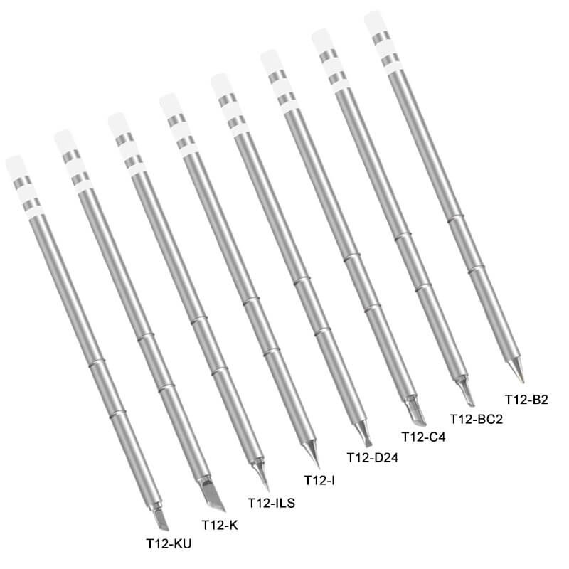 Sequre T12 Soldering Iron Tips (8 Types), product image from Kiwiquads