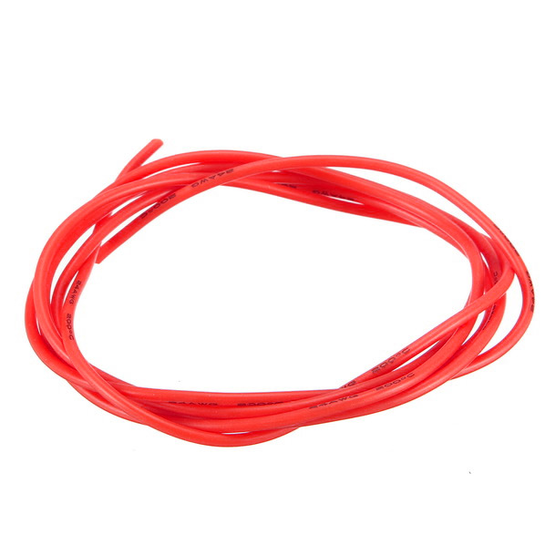 Silicone Wire 12/14/16/18/22/26/30 AWG (Red) – Per Metre, product image from Kiwiquads