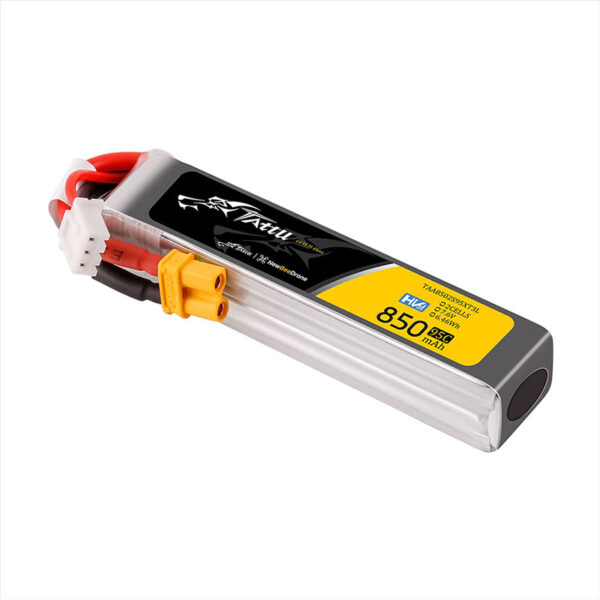 Tattu 7.6V 95C 850mAh 2S HV Long Battery (Flylens/Flytimes) - Image 2