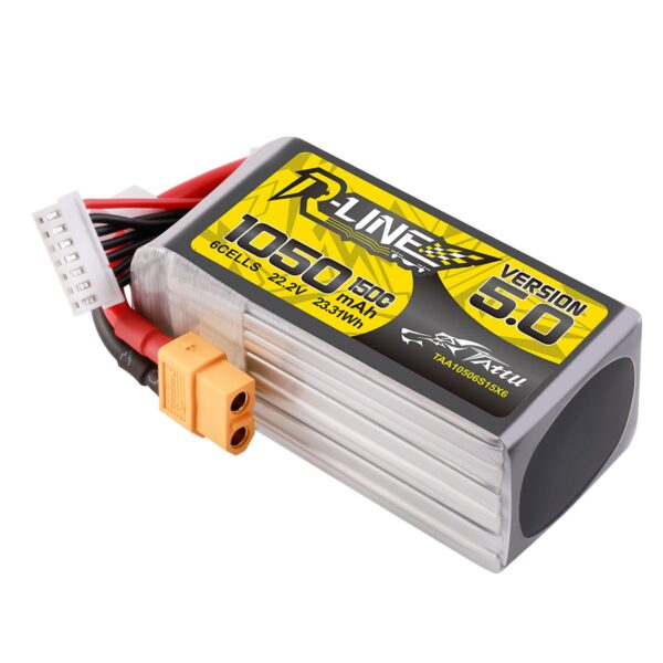 Tattu R-Line Version 5.0 22.2V 150C 1050mAh 6S Battery - Image 2