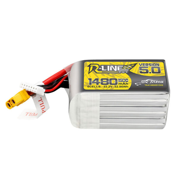 Tattu R-Line Version 5.0 22.2V 150C 1480mAh 6S Battery