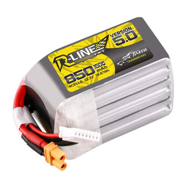 Tattu R-Line Version 5.0 22.2V 150C 850mAh 6S Battery - Image 2