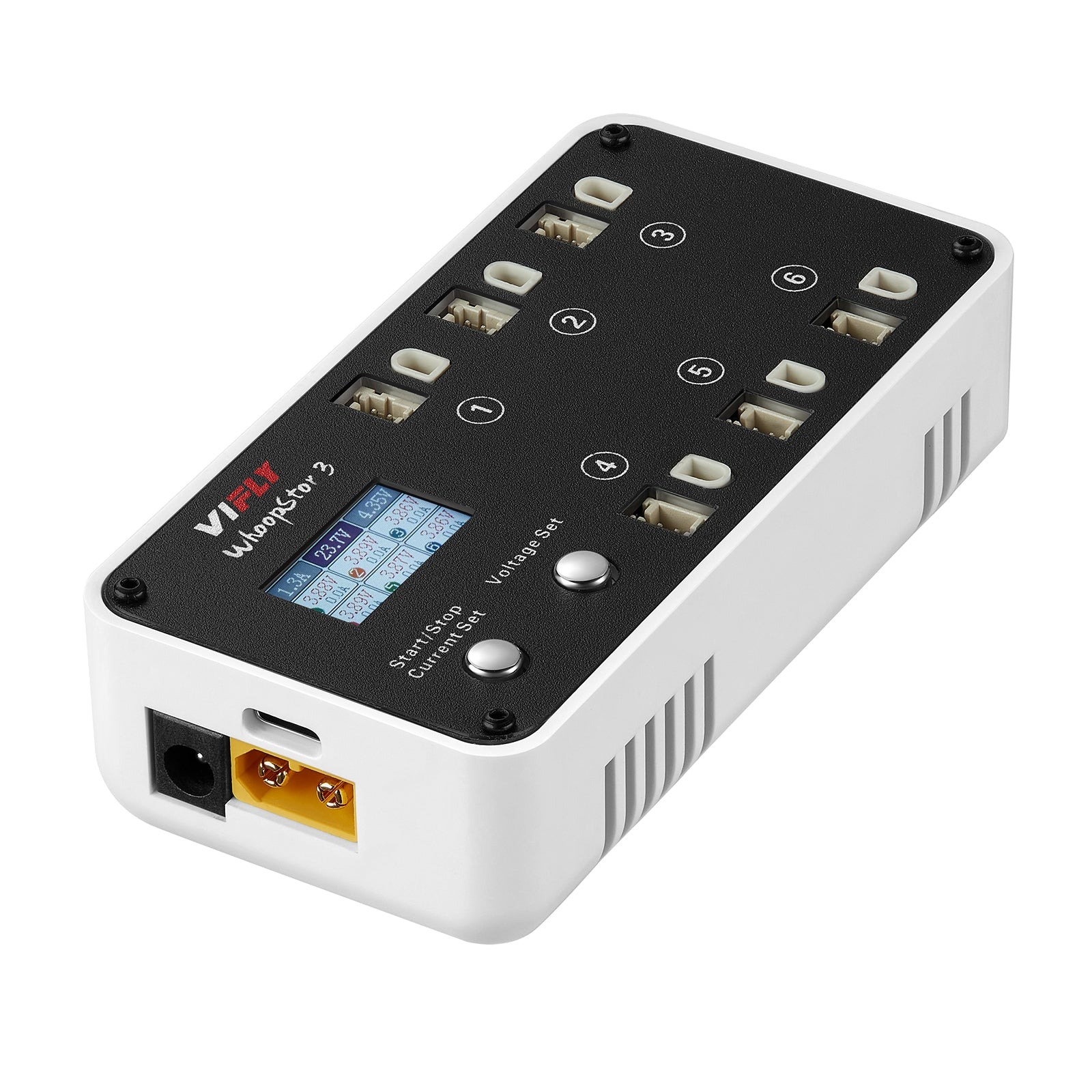 VIFLY WhoopStor V3 6 Ports 1S Storage Charger Discharger, product image from Kiwiquads