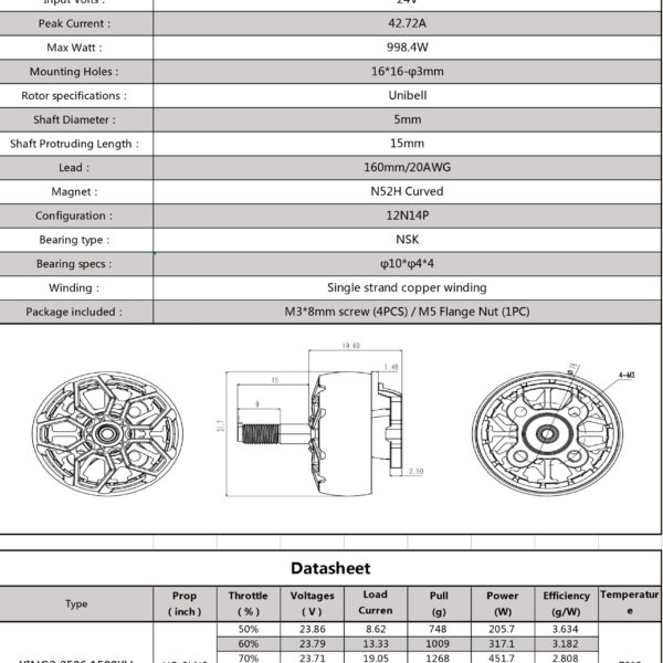 iFlight XING2 2506 FPV Motor 1500Kv/1850Kv - Image 3