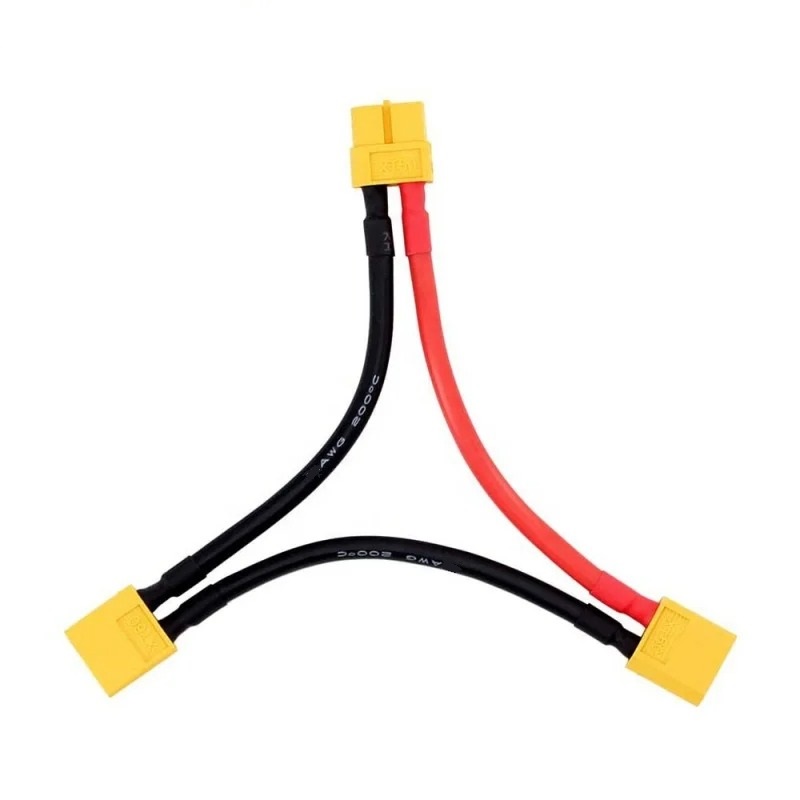 Amass XT60 Series Adapter Cable 10cm Connector, product image from Kiwiquads