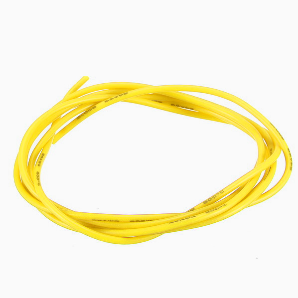 Silicone Wire 18/22/26/30 AWG (Yellow) – Per Metre, product image from Kiwiquads