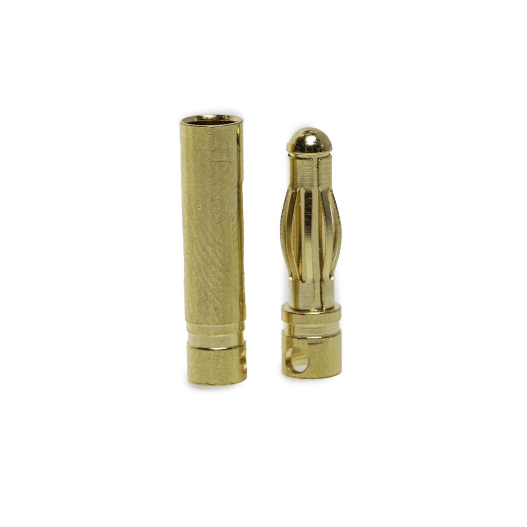 AMASS 4mm Bullet Female/Male for ESC (2x Pairs), product image from Kiwiquads