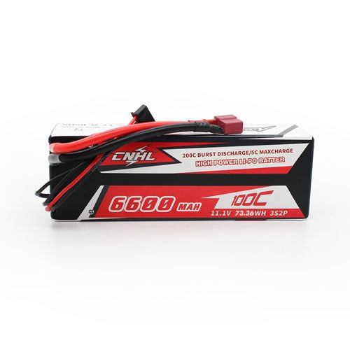 CNHL Racing Series 6600mAh 11.1V 3S 100C Hard Case Lipo Battery, product image from Kiwiquads