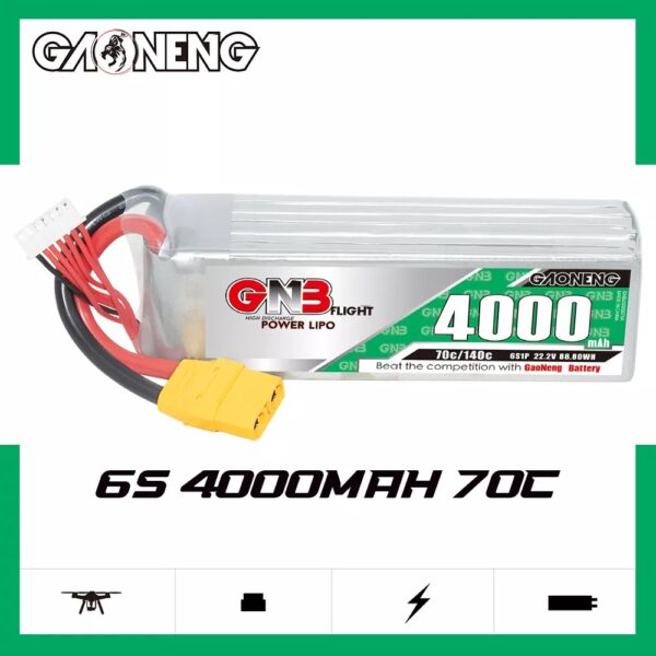 GNB Battery 22.2V 70C 4000mAh 6S