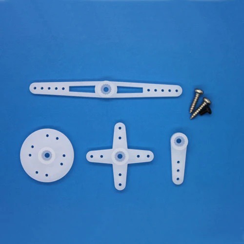 EMAX ES0803M Servo Horn Set & Screws, product image from Kiwiquads