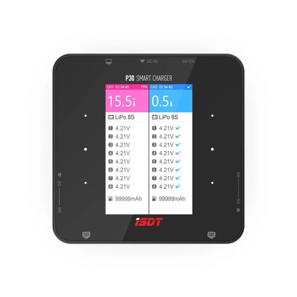 ISDT P30 1500W 50A 1-8S Dual Port Smart Charger - Image 2
