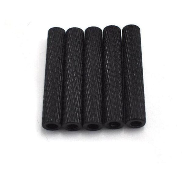 FlyFishRC M2 Knurled Aluminium Standoff Black 5-pack (6 Lengths)