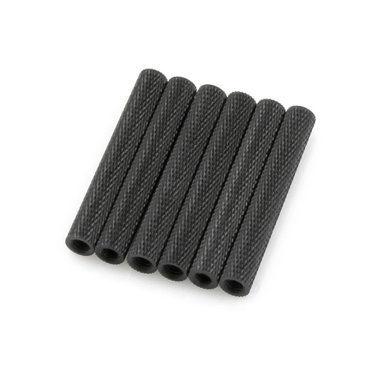 FlyFishRC M3 Knurled Aluminium Standoff Black 5-pack (11 Lengths), product image from Kiwiquads