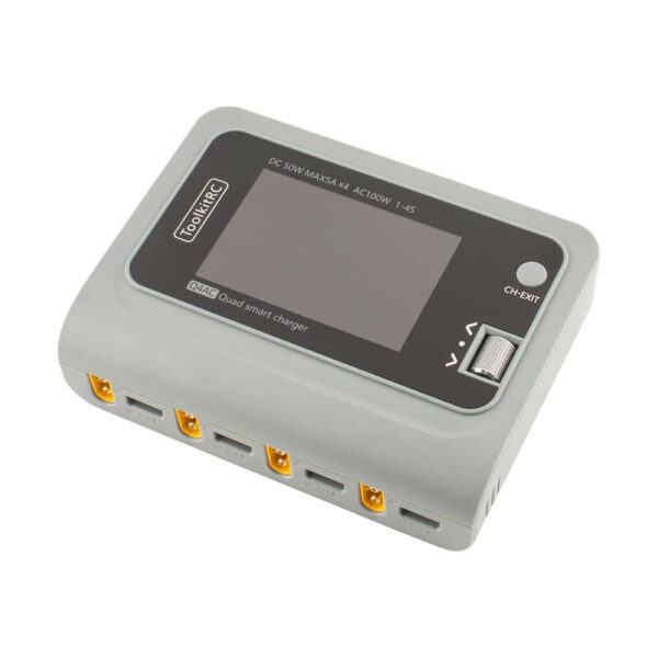 ToolKitRC Q4AC 100W AC/200W DC 5A 1-4S Smart Charger - XT60