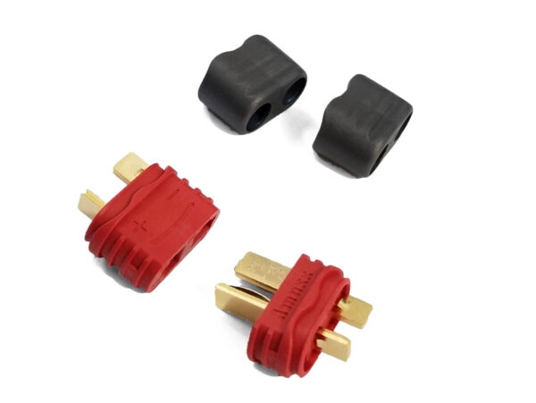 Amass Deans T-Plug Connector Pair /w Protection Covers - Image 3