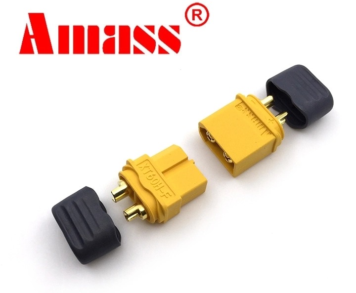 Amass XT60 Connector Pair, product image from Kiwiquads