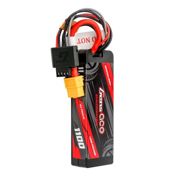 Gens Ace 1100mAh 3S 11.1v 60C Hardcase Lipo Battery with EC3 Plug - 4