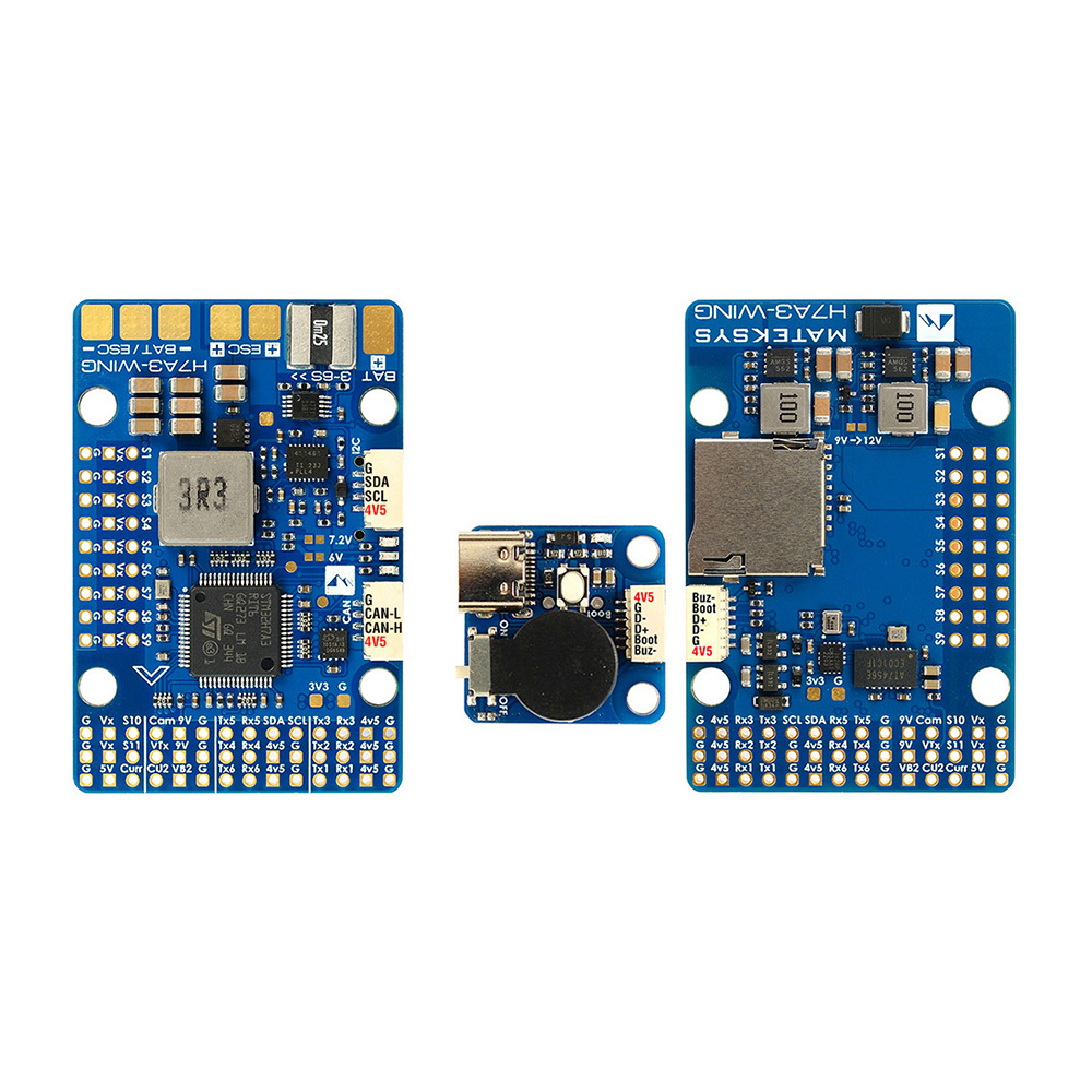 Mateksys Flight Controller H7A3-WING, product image from Kiwiquads