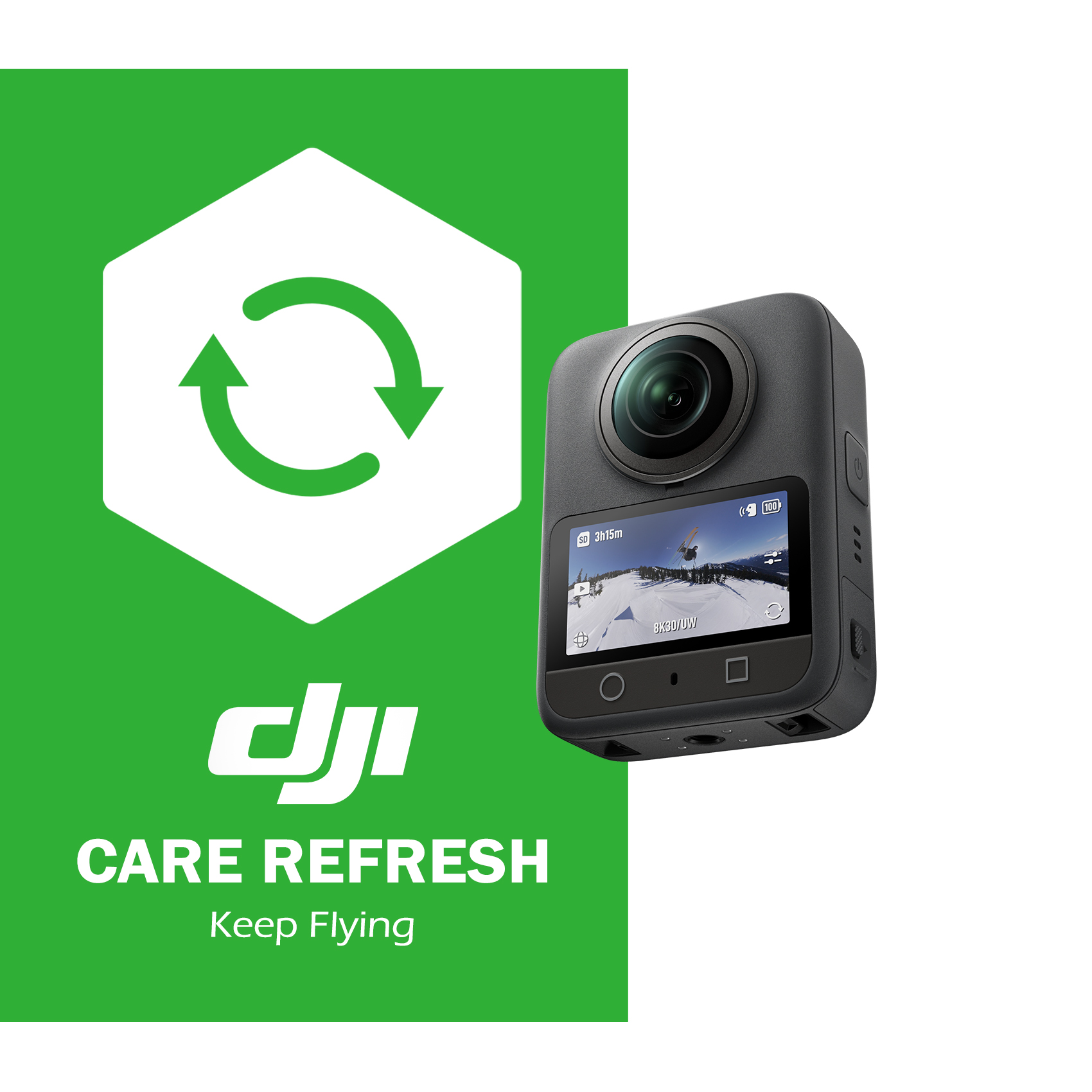 DJI Care Refresh 1-Year Plan (DJI Osmo Pocket 3) NZ, product image from Kiwiquads