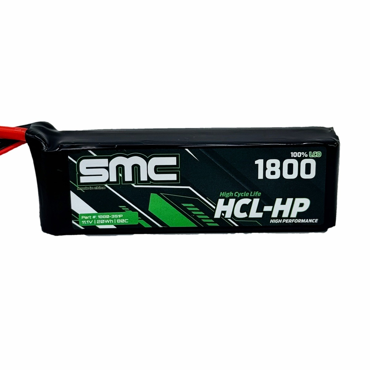 SMC Battery 11.1V 1800mAh 80C 3S HCL-HP Flight Pack