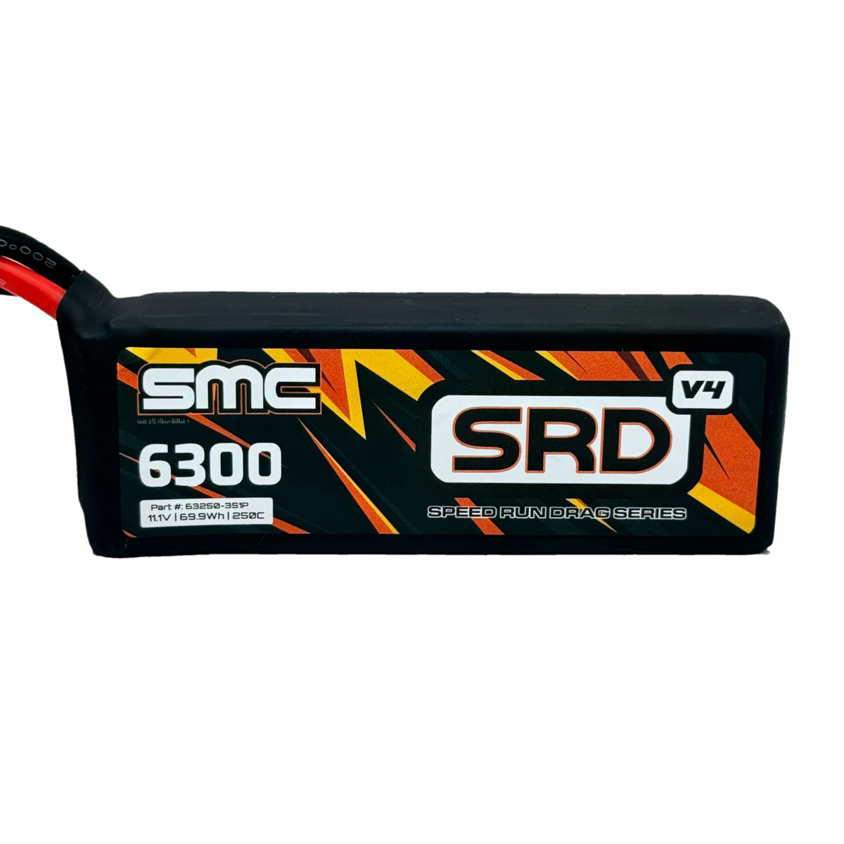 SMC Battery 11.1V 6300mAh 250C 3S SRD-V4 Speedrun Pack, product image from Kiwiquads