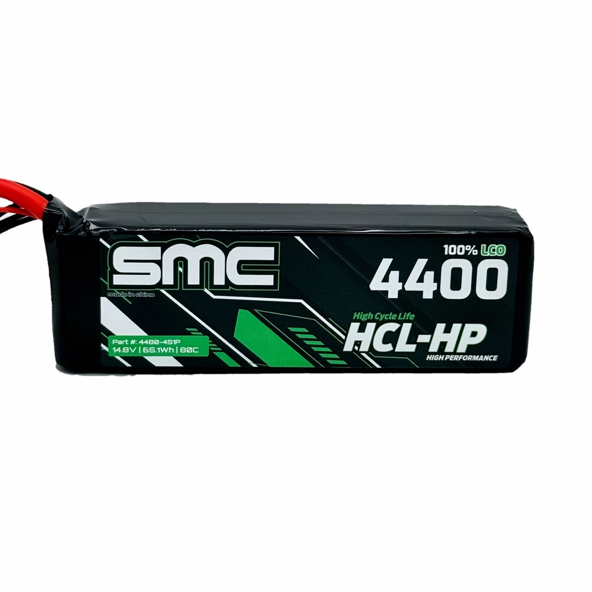 SMC Battery 14.8V 4400mAh 80C 4S HCL-HP Flight Pack, product image from Kiwiquads