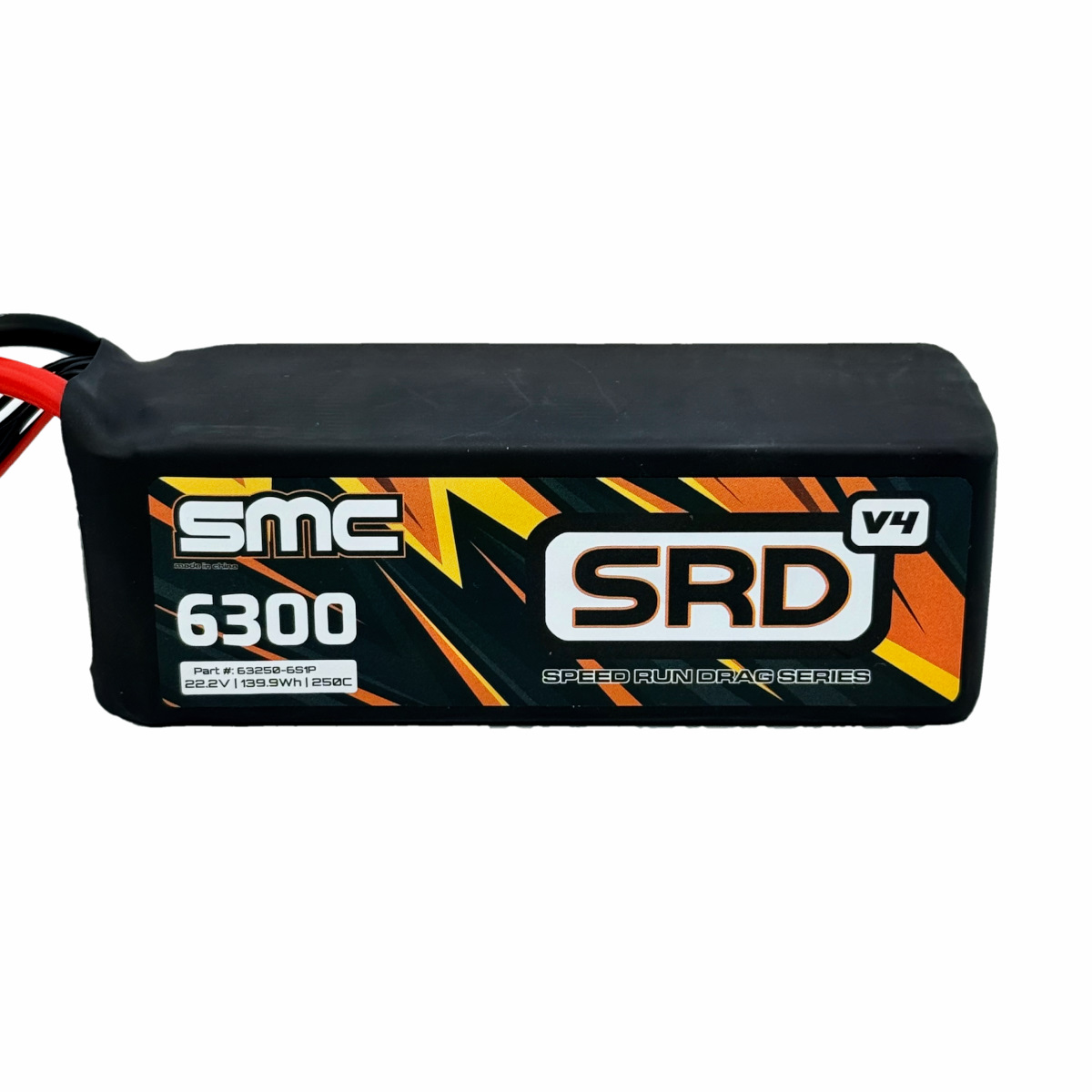 SMC Battery 22.2V 6300mAh 250C 6S SRD-V4 Speedrun Pack, product image from Kiwiquads