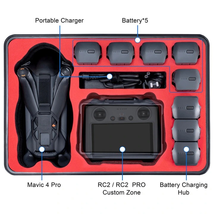 StartRC Large Capacity Drone Carrying Case for DJI Mavic 4 Pro - 4